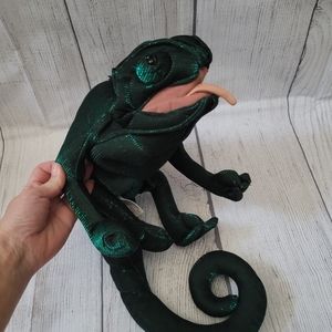Folkmanis Chameleon Folktails Hand Puppet Plush 18" Shimmery Green Iguana